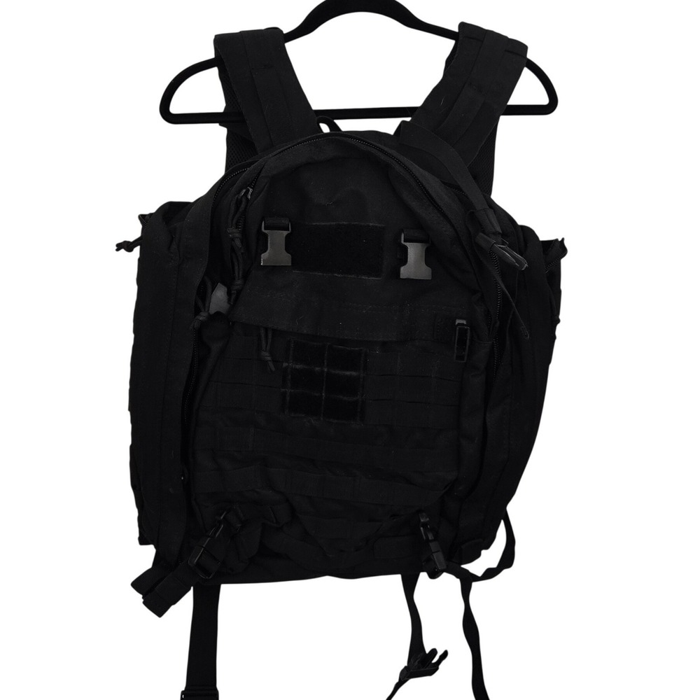 Highland Tactical Backpack Black MOLLE Military Style Rucksack Daypack‎ Gear